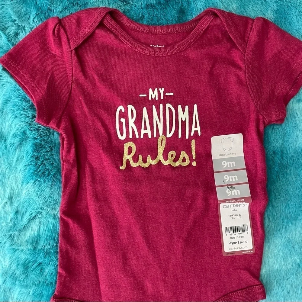 Carter’s Baby Girl Graphic Bodysuit Size 9 Months